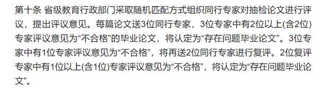 解讀《本科畢業(yè)論文抽檢辦法》